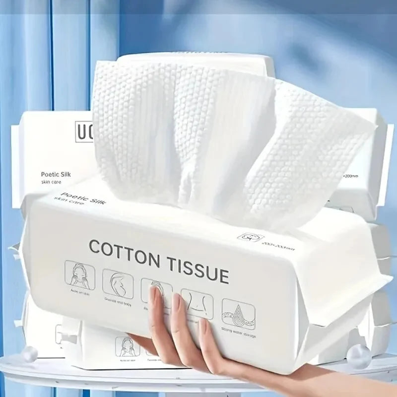 Soft Cotton Face Towels 50/100 Pack – Quick-Dry Reusable Face Towels SPOT