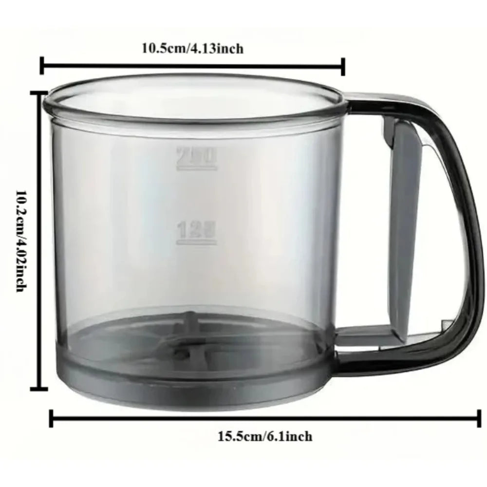 Hand Press Flour Sifter Cup – Fine Mesh Baking Sieve Tool Flour Sifter SPOT