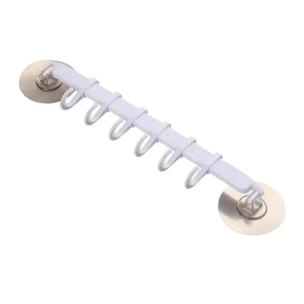 6-Row Corner Suction Cup Hook – No-Drill Bathroom Organizer Suction Cup Hook SPOT