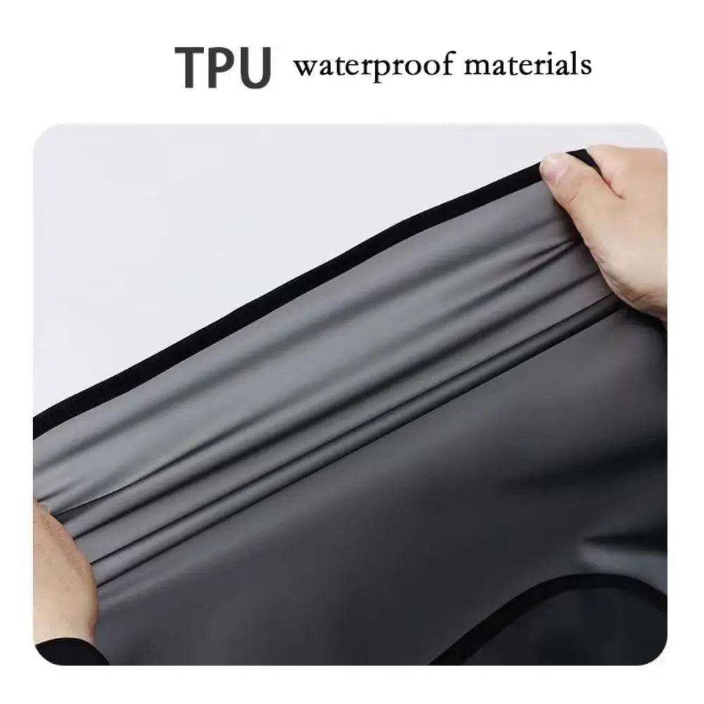 Waterproof PVC Kitchen Apron – Oil & Dirt Resistant Clear Black Waterproof Kitchen Apron SPOT