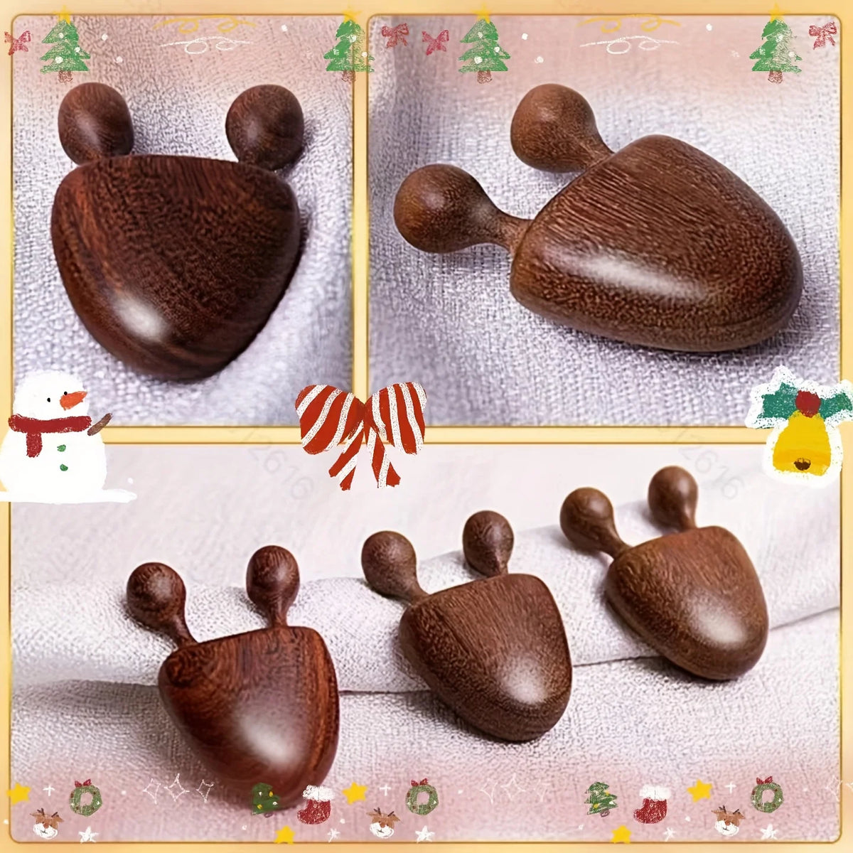 Sandalwood Face Massager – Snail Facial Meridian Tool Facial Massage Tool SPOT