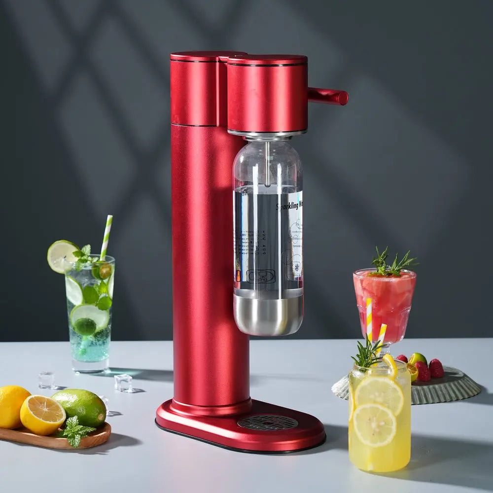 MENZSODA Sparkling Water Maker – 1L Aluminum Soda Machine Sparkling Water Maker SPOT