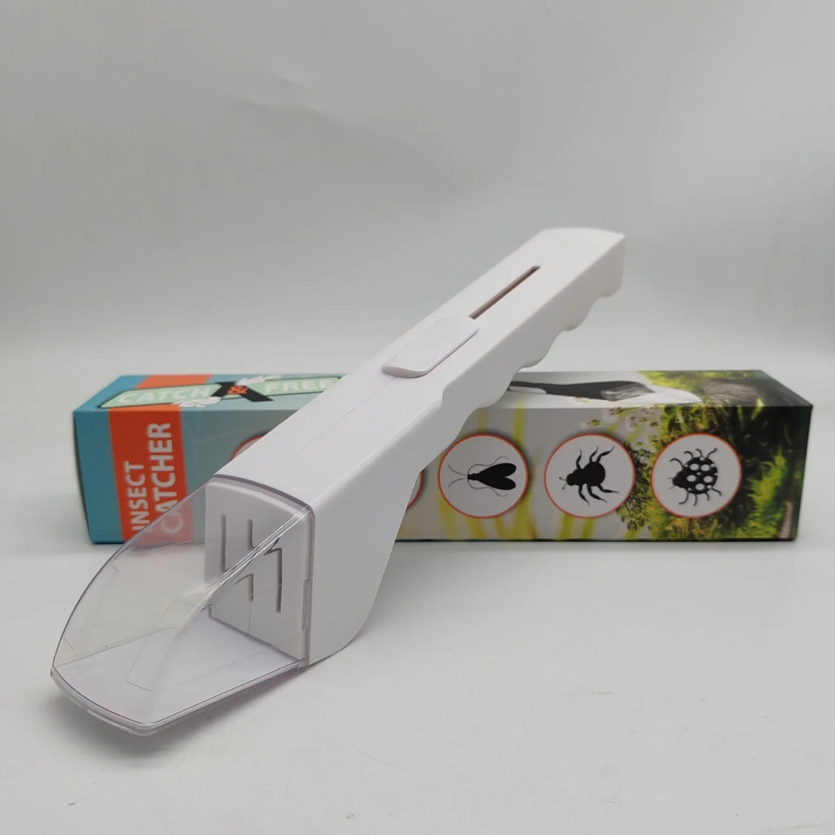 Handheld Insect Catcher – Humane Spider & Bug Trap Insect Catcher Tool SPOT BC-WHITE