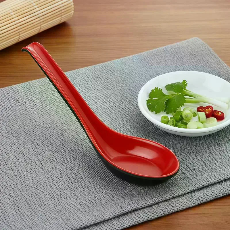 Long Handle Ramen Spoons 2-Pack – Drop-Resistant, Dishwasher Safe Soup Spoons SPOT