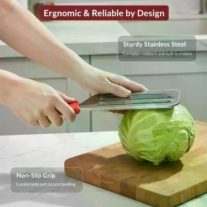 Stainless Steel Cabbage Slicer for Salad & Veggie Prep Vegetable Slicer SPOT