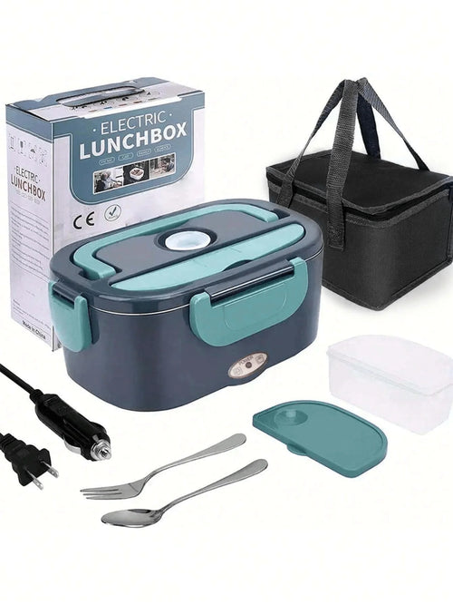 1.5L 60W Electric Lunch Box Food Warmer – Portable Heater Electric Lunch Box SPOT Blue Green