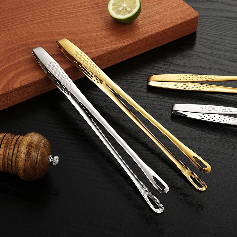 Stainless Steel BBQ Tongs – Long Handle, Non-Slip Kitchen Tongs Kitchen Tongs SPOT