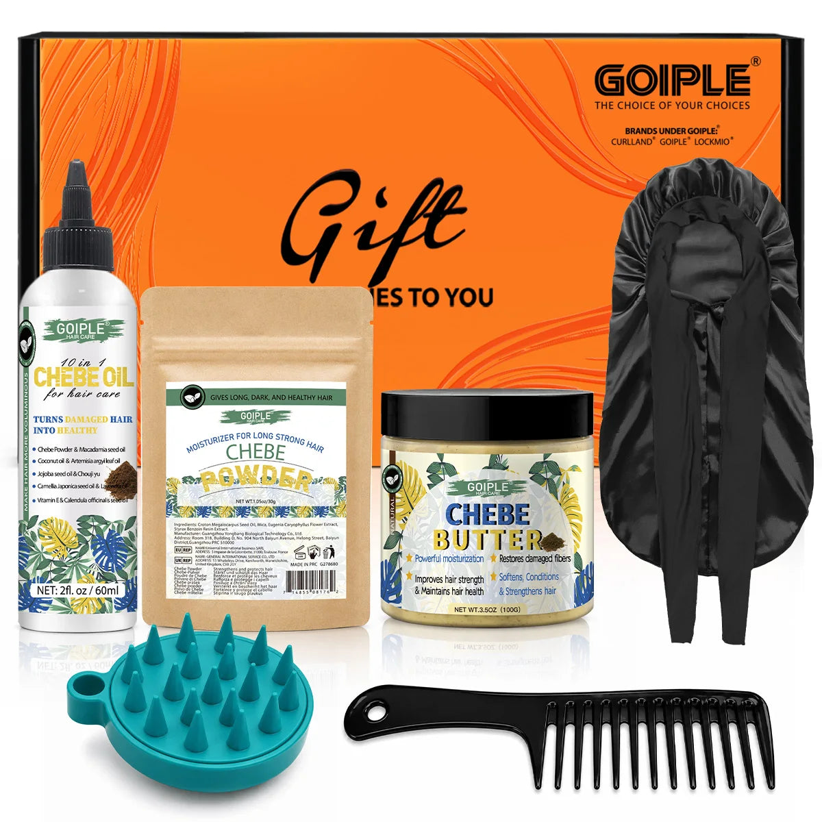 GOIPLE Chebe Hair Growth Set – Oil, Powder & Mask 7-Piece Hair Care Set SPOT Default Title