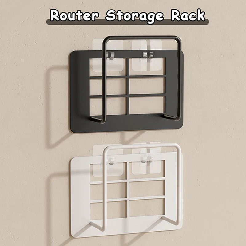 No-Drill Wall-Mounted Router & Set-Top Box Storage Shelf Wall Storage Shelf SPOT