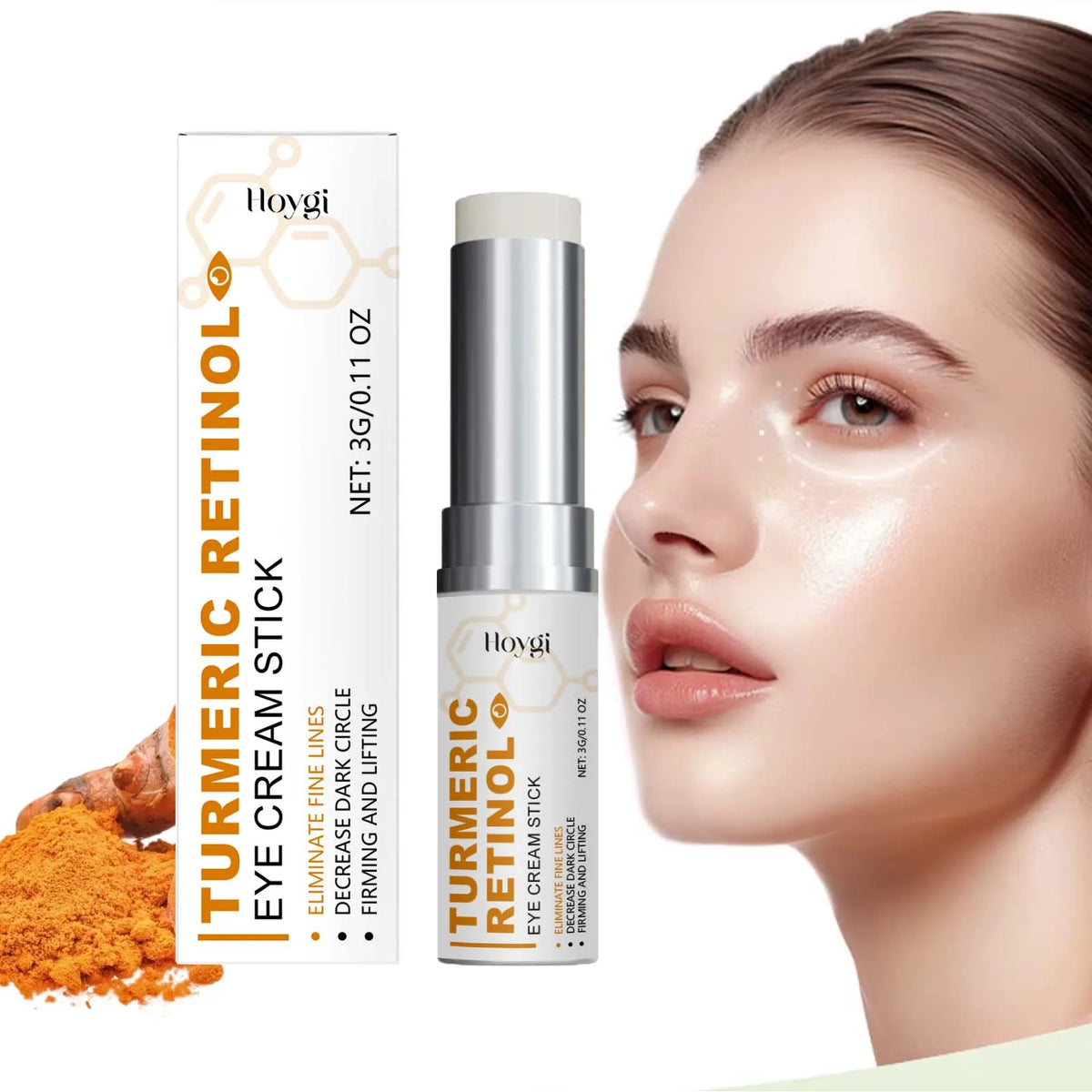Hoygi Turmeric Retinol Eye Cream Stick – Brighten & Firm Eye Cream Stick SPOT Default Title