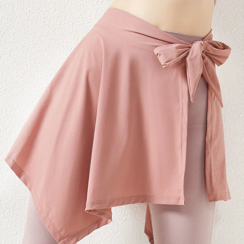 Women's Yoga Wrap Skirt – Sports Cover-Up for Dance & Tennis Active Wrap Skirt SPOT Pink