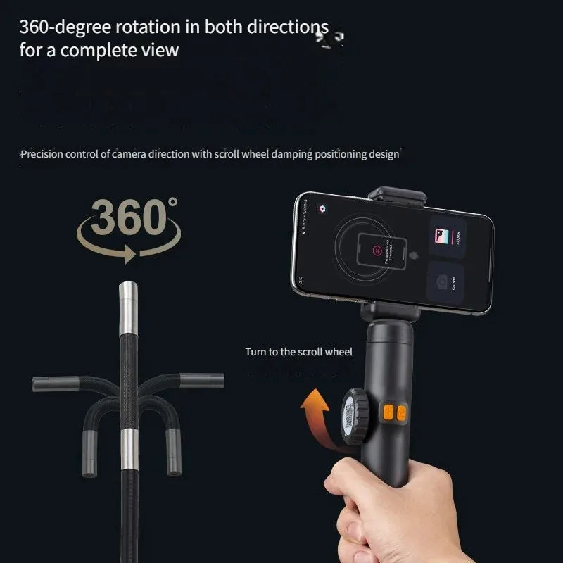 HD 1080P Articulating Borescope – 6mm Pipe Inspection Camera Inspection Camera SPOT