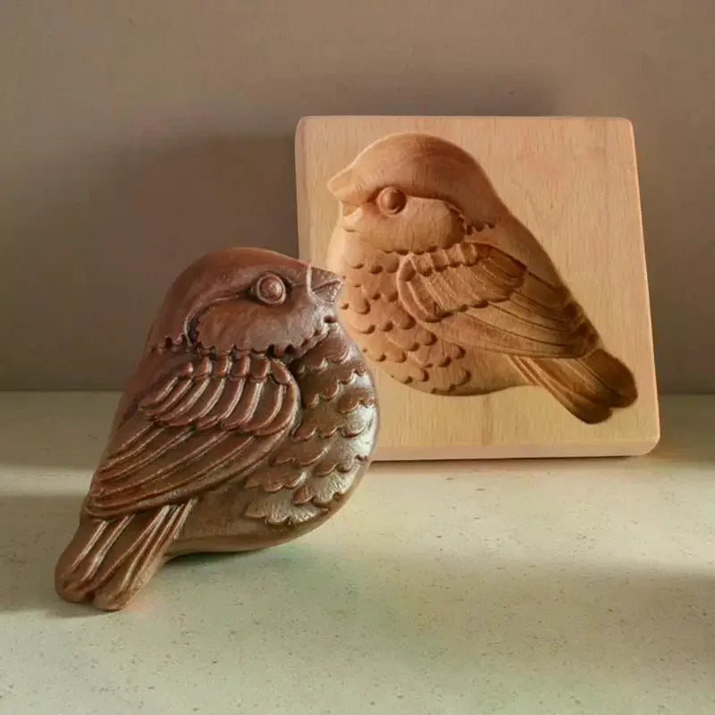 3D Animal Wooden Cookie Molds – DIY Carved Biscuit Cutters Wooden Cookie Mold SPOT