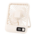 Portable Mini Desk Fan – USB Rechargeable 5-Speed, 2000mAh Portable Desk Fan SPOT Yellow USB Type-C