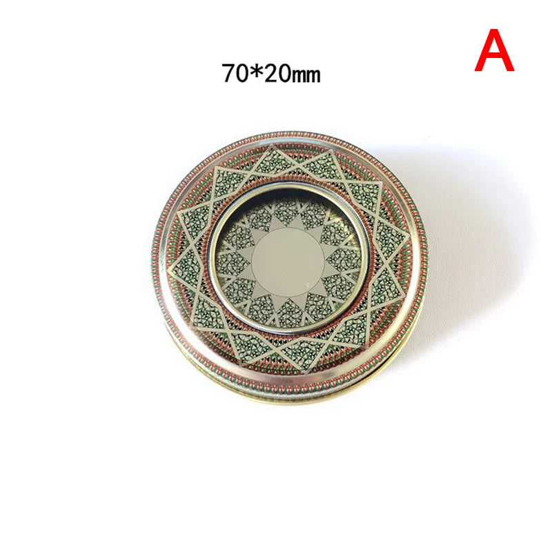 Saffron Tin Box with PVC Window – 1g Tinplate Spice Container Spice Tin Container SPOT A