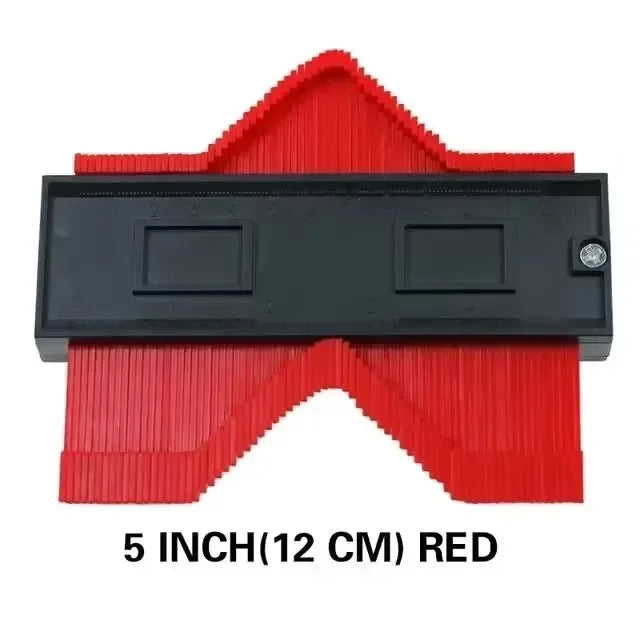 Contour Gauge Profile Duplicator – Ergonomic Woodworking Tool Contour Profile Gauge SPOT 5 inch Red