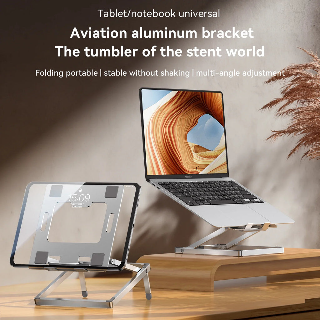 Foldable Aluminum Tablet & Phone Stand – Adjustable Desk Holder Tablet & Phone Stand SPOT