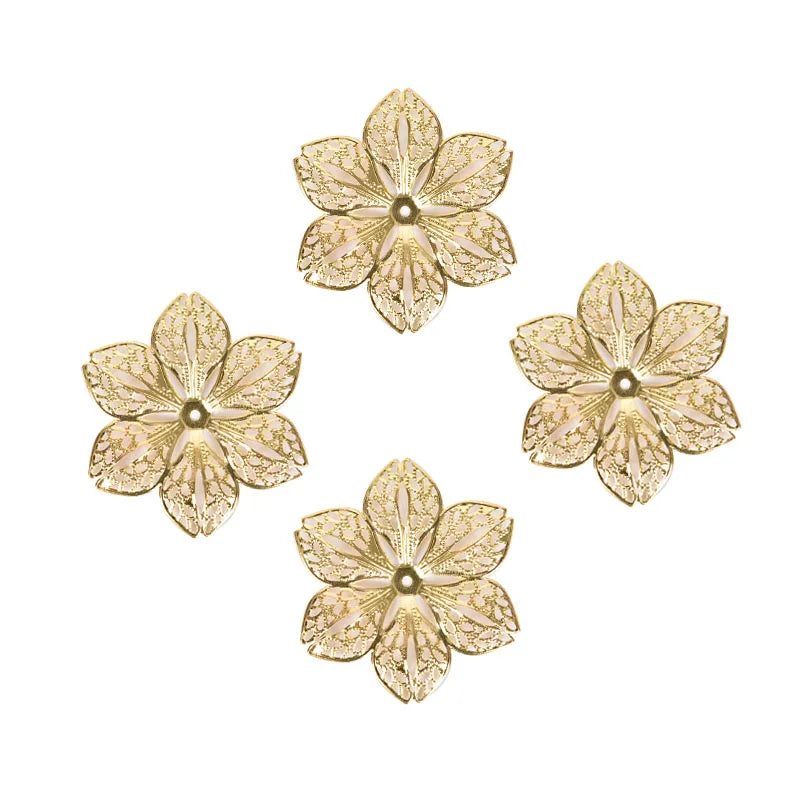 50-Pack Filigree Flower Charm Connectors – DIY Jewelry Findings Jewelry Findings SPOT