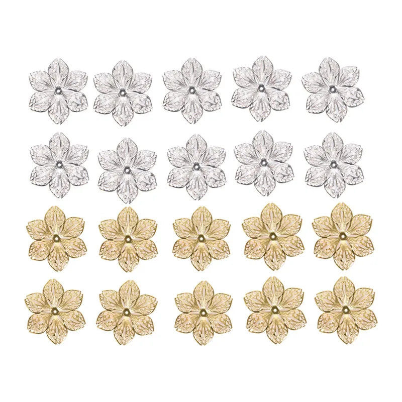 50-Pack Filigree Flower Charm Connectors – DIY Jewelry Findings Jewelry Findings SPOT