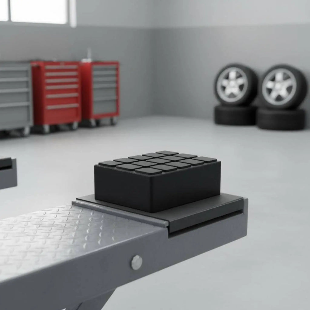 Heavy-Duty Rubber Lift Pad – Scissor Lift Scratch Protection Cushion Vehicle Lift Pad SPOT