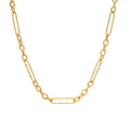 Gold Plated Stainless Steel Link Necklace – Dainty Jewelry for Women Chain Link Necklace SPOT Default Title