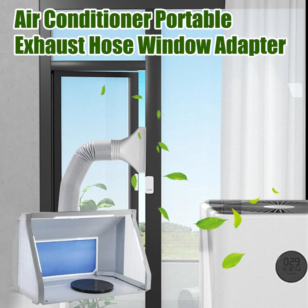 Flat AC Hose Window Connector – HVAC Exhaust Duct Fitting AC Duct Connector SPOT