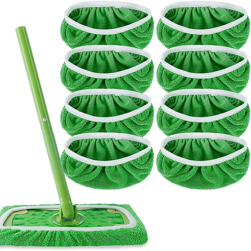 Reusable Flat Mop Replacement Pads – Microfiber & Coral Fleece Mop Replacement Pads SPOT