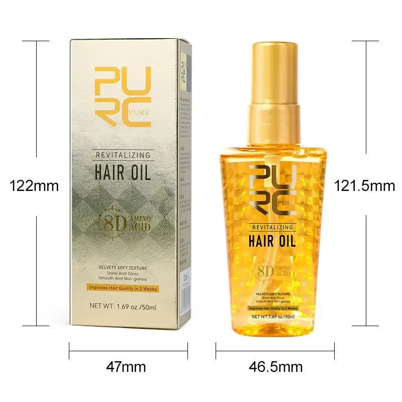PURC Argan & Amino Acid Hair Oil – Frizz Control Serum 50ml Hair Oil Serum SPOT A Essential oil 50ml