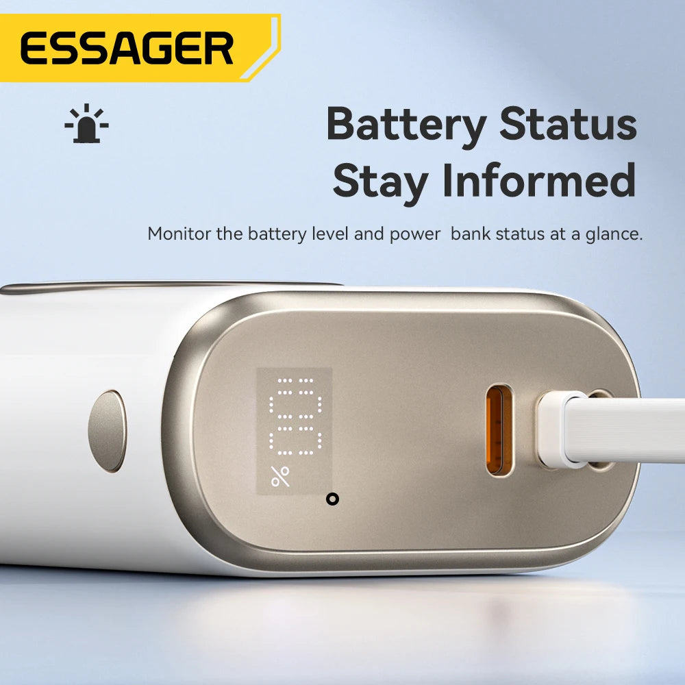Essager 10000mAh Power Bank PD 30W + Apple Watch Charger Portable Power Bank SPOT