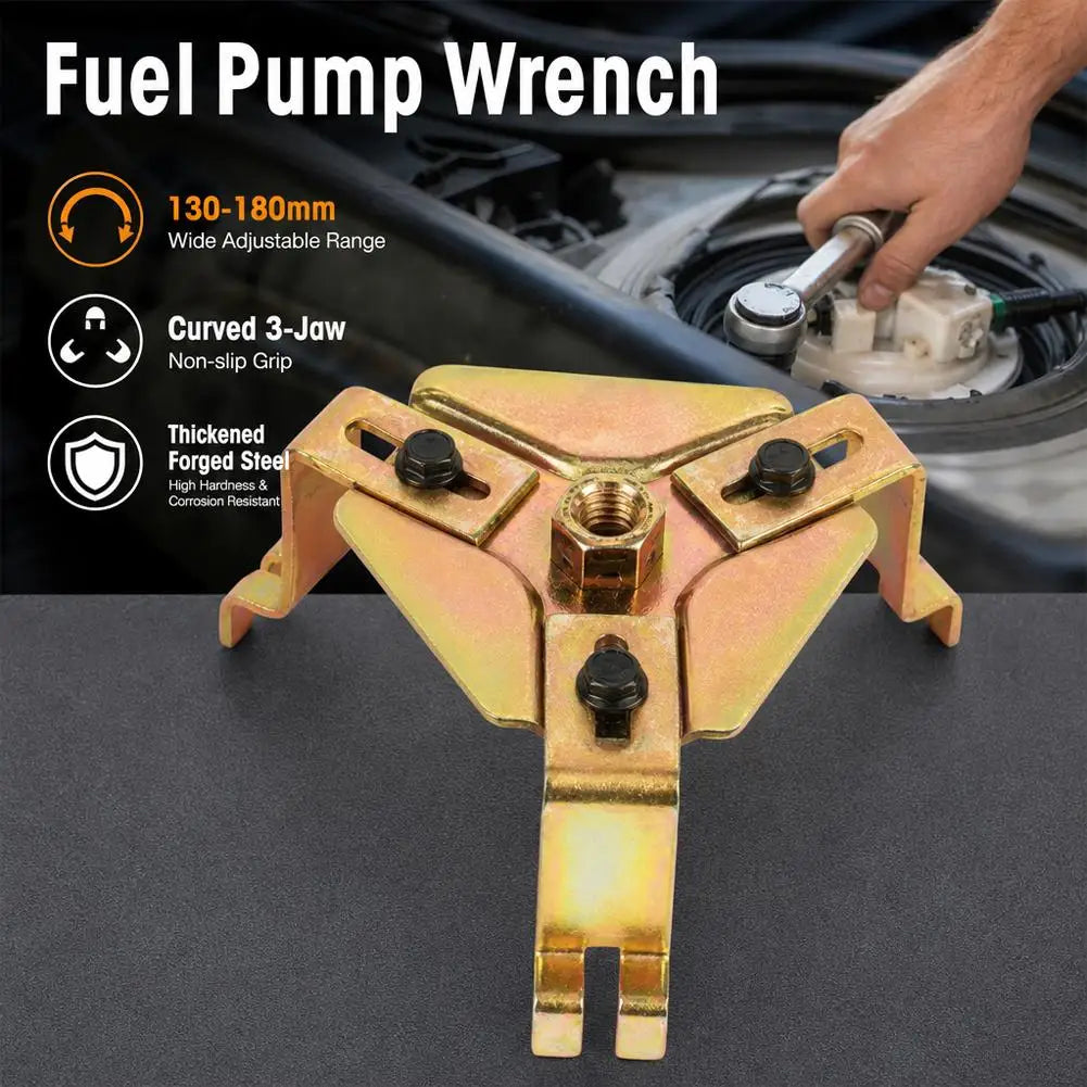 3-Jaw Adjustable Fuel Tank Lock Ring Wrench | Fuel Pump Tool Automotive Wrench Tool SPOT