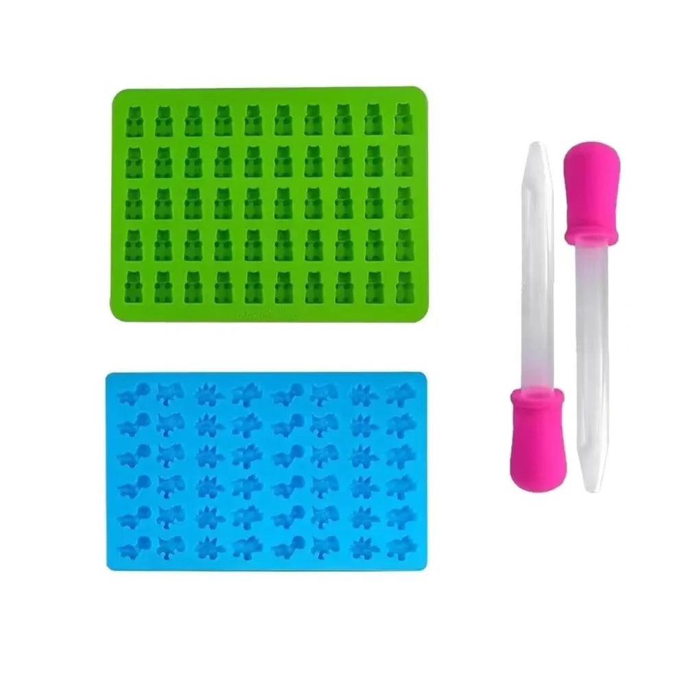 Silicone Mini Fudge & Chocolate Molds with Dropper | Non-Stick Silicone Baking Mold SPOT BC Style