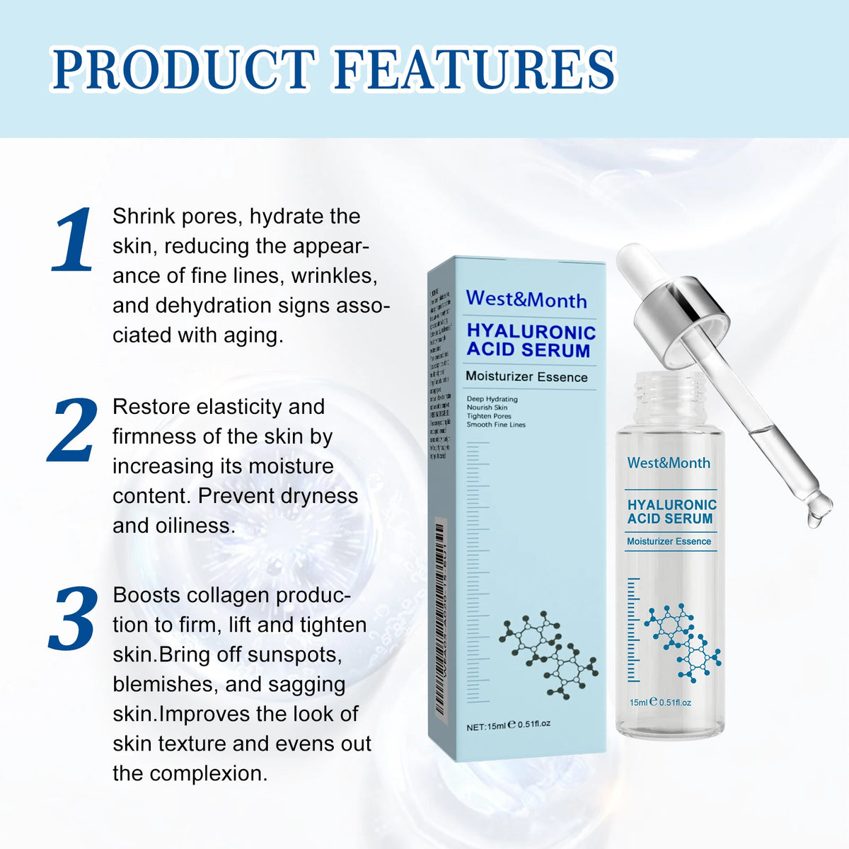 Hyaluronic Acid Facial Serum – Firming, Hydrating & Pore Refining Facial Serum SPOT