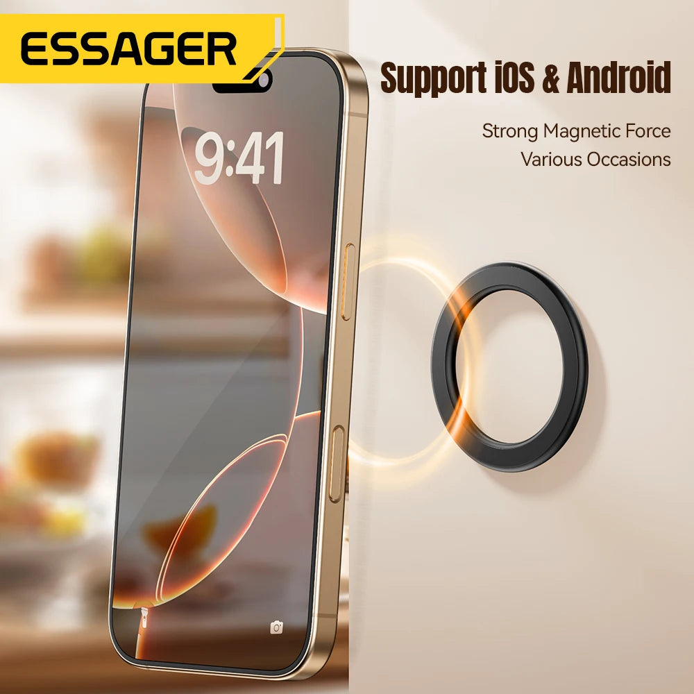 Essager Magnetic Metal Ring for MagSafe iPhone & Android Magnetic Phone Ring SPOT