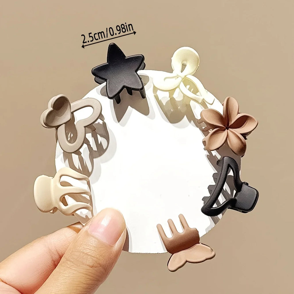 Beige Mini Hair Clips Set – Cute Barrettes for Girls & Women Mini Hair Clips SPOT