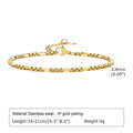 Meaeguet Handmade Gold Stainless Steel Chain Bracelet Women Chain Link Bracelet SPOT Bracelet-BR-1621G