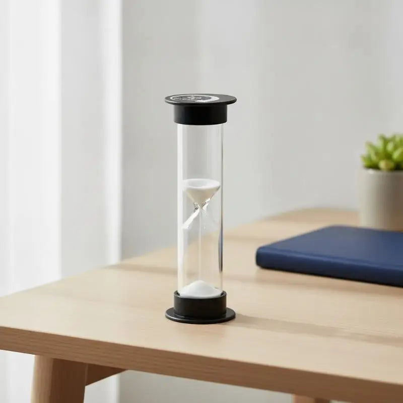 White Sand Hourglass Timer – Glass, 30 Sec to 10 Min Sand Hourglass Timer SPOT