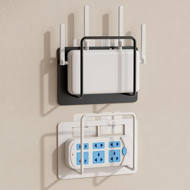 No-Drill Wall-Mounted Router & Set-Top Box Storage Shelf Wall Storage Shelf SPOT