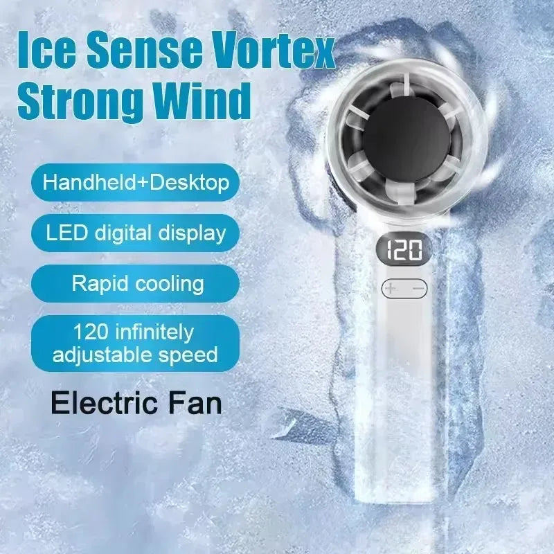 Bladeless Handheld Fan 120 Speeds – USB Rechargeable Portable Handheld Bladeless Fan SPOT
