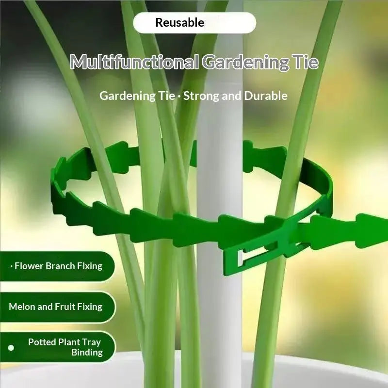 50-Pack Reusable Plant Climbing Clips – Adjustable Garden Ties Plant Support Clips SPOT