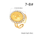 Virgin Mary Ring 18K Gold Stainless Steel – Catholic Faith Gift Religious Faith Ring SPOT RC-1023G