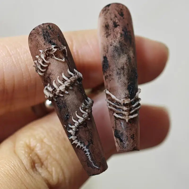 3D Snake Bone Silicone Nail Art Mold – DIY Template Nail Art Mold SPOT