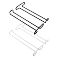 Under Cabinet Wine Glass Holder – 2-Pack Stemware Rack Wine Glass Rack SPOT Black