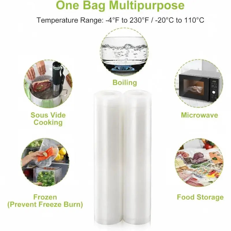 Vacuum Sealer Bags Roll – Microwave Safe, Sous Vide & Meal Prep Vacuum Sealer Bags SPOT
