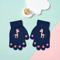 Kids Cartoon Animal Knitted Gloves – Warm Winter Gloves Kids Winter Gloves SPOT giraffe