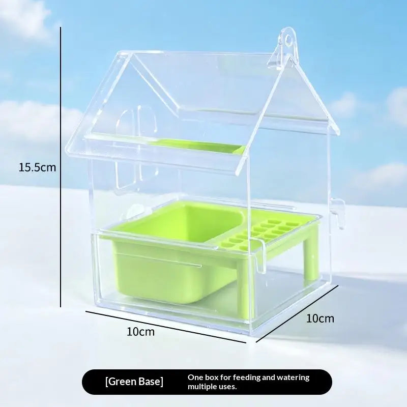 Hanging Bird Feeder Bowl – Anti-Scatter, BPA-Free Cage Feeder Bird Cage Feeder SPOT A1