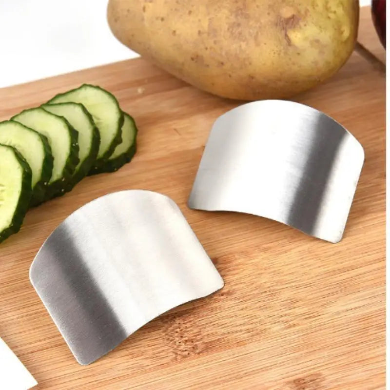 Stainless Steel Finger Guard – Safe Kitchen Cutting Protector Kitchen Safety Guard SPOT