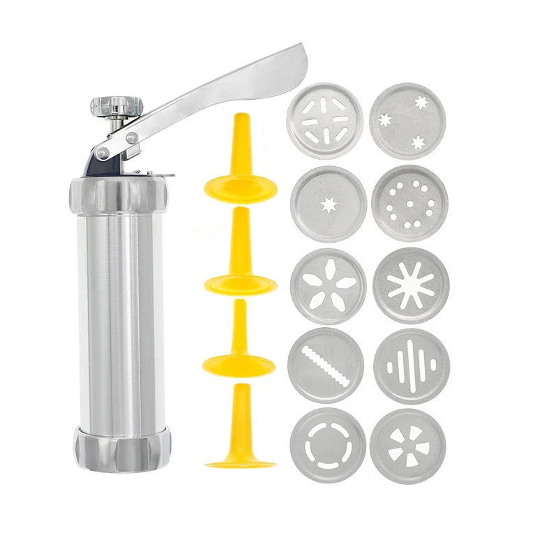 Aluminum Cookie Press & Churros Maker Kit – 10/20pc Spritz Set Cookie Press Kit SPOT 10PCS