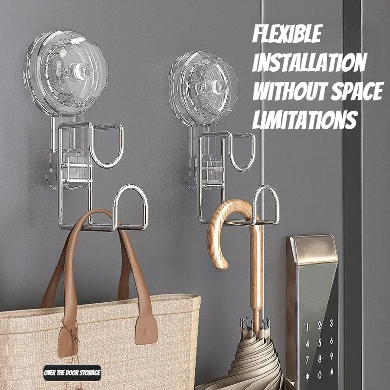 No-Drill Suction Cup Bathroom Shelf & Sink Hook Organizer Suction Cup Shelf SPOT