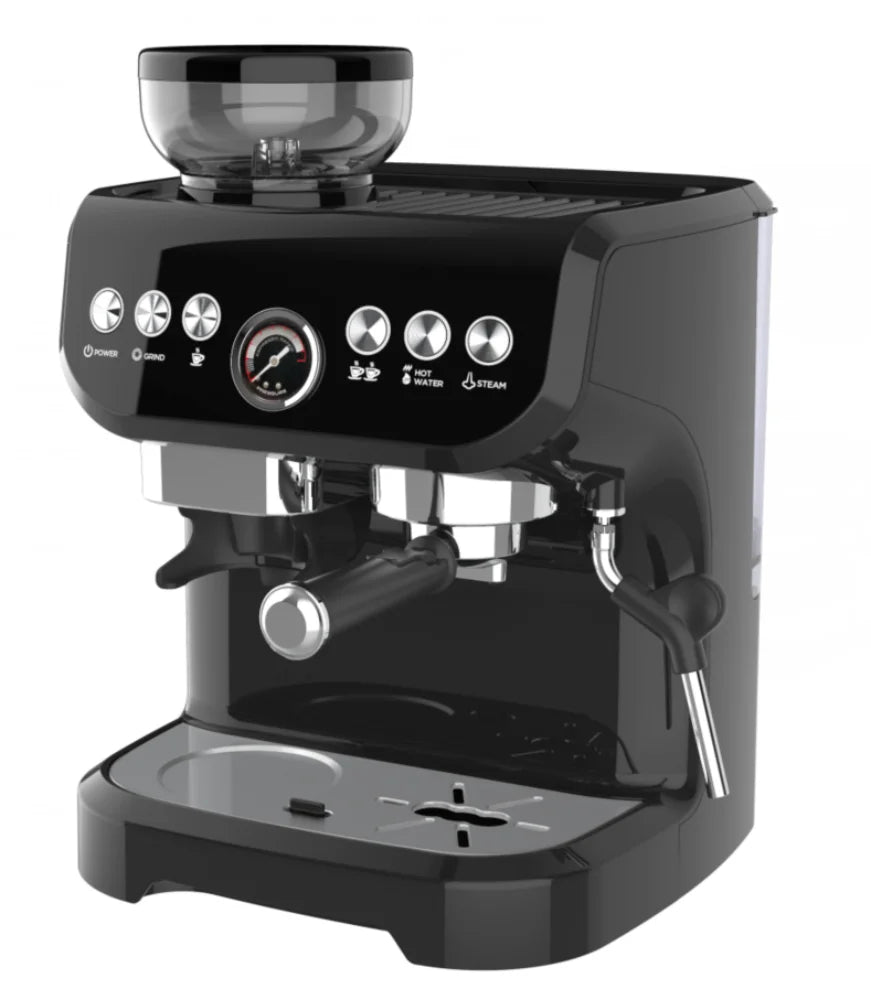 PANCERKA 19-Bar Semi-Auto Espresso Machine 1.6L PA-517 Espresso Machine SPOT Black EU