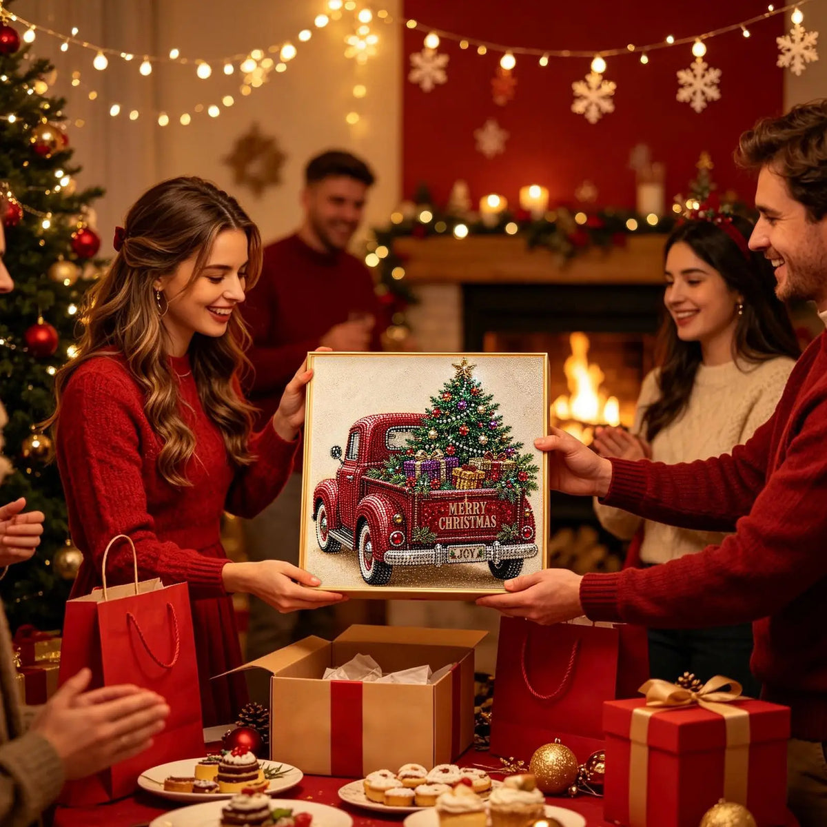 DIY Christmas Pearl Diamond Art Painting Kit | Beginner Craft DIY Art Craft Kit SPOT